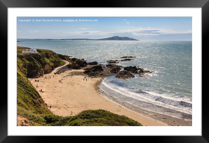 Above Church Bay Anglesey Coast Framed Mounted Print by Pearl Bucknall