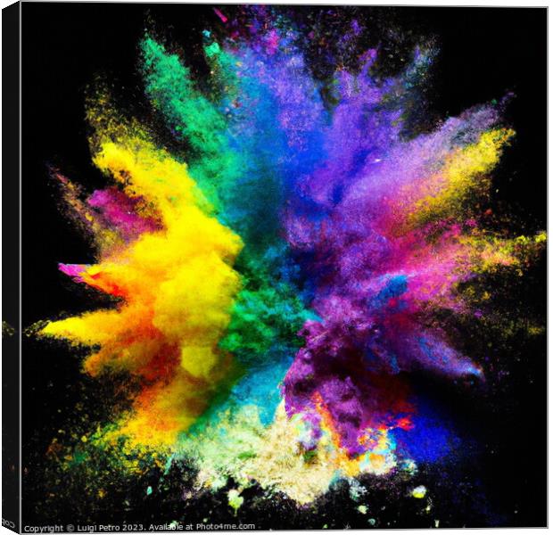 Burst of Brilliance Canvas Print by Luigi Petro