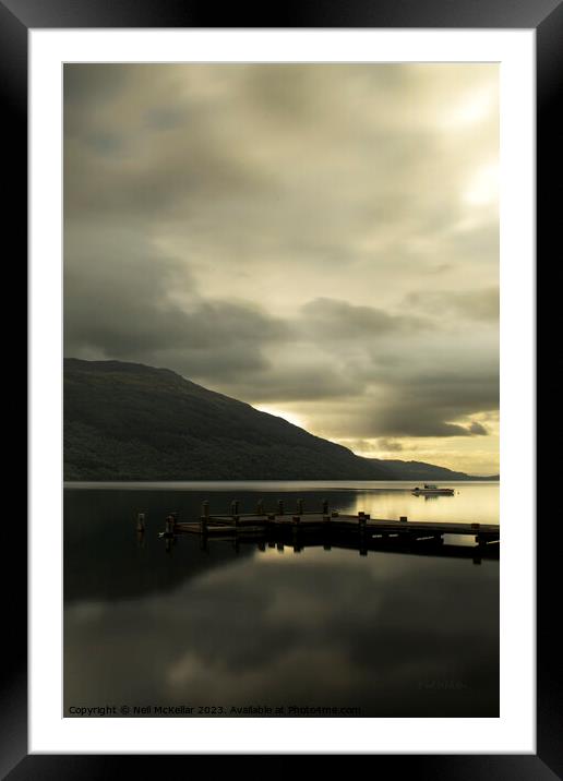 Loch Lomond Early Framed Mounted Print by Neil McKellar