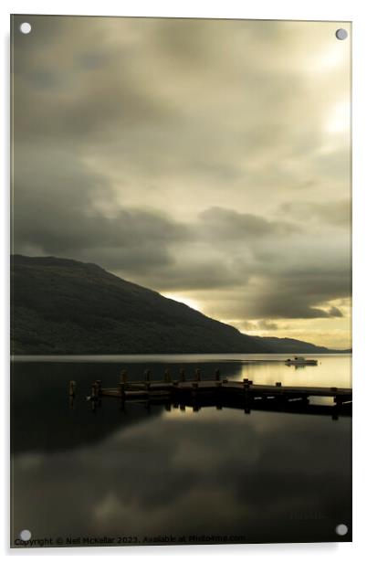 Loch Lomond Early Acrylic by Neil McKellar