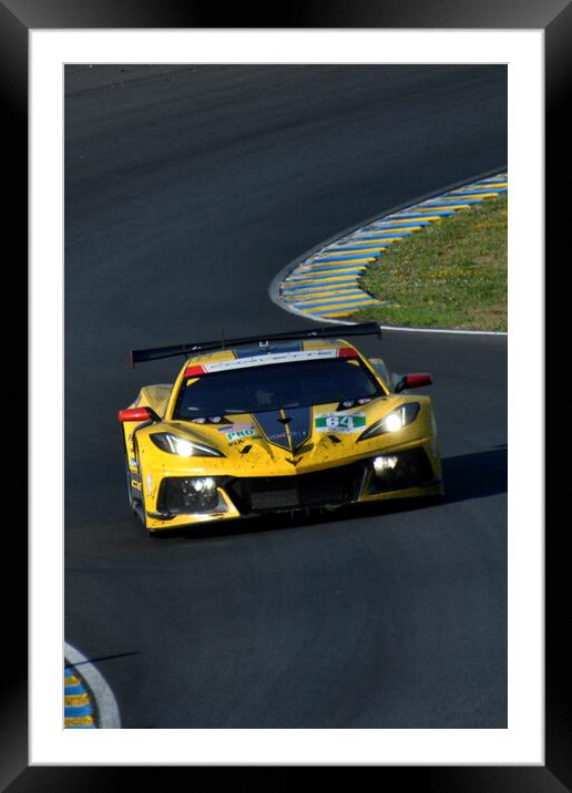 Chevrolet Corvette C8.R Sports Motor Car Framed Mounted Print by Andy Evans Photos