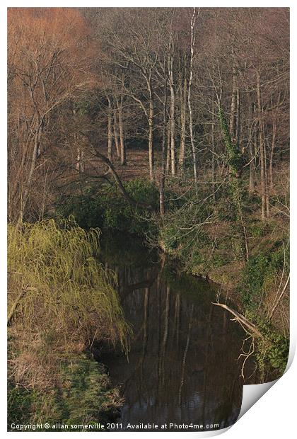 river view Print by allan somerville
