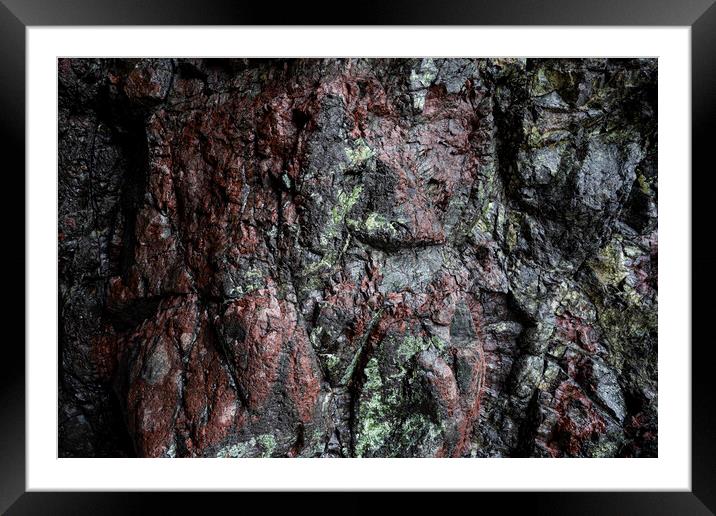 old man of the Serpentine Rock  Framed Mounted Print by kathy white