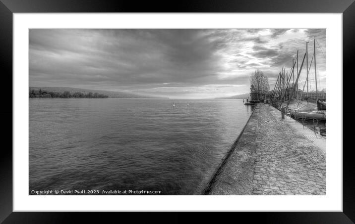 Lake Zurich Switzerland Panorama Framed Mounted Print by David Pyatt