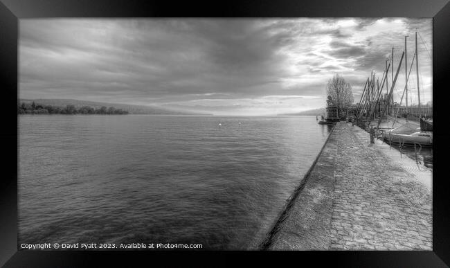 Lake Zurich Switzerland Panorama Framed Print by David Pyatt