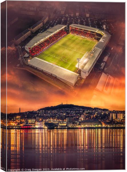 Dundee Tannadice Park Canvas Print by Craig Doogan