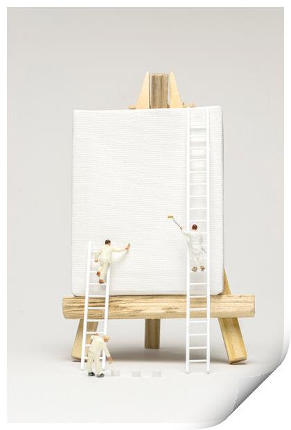 Painting a Miniature World Print by Steve Purnell