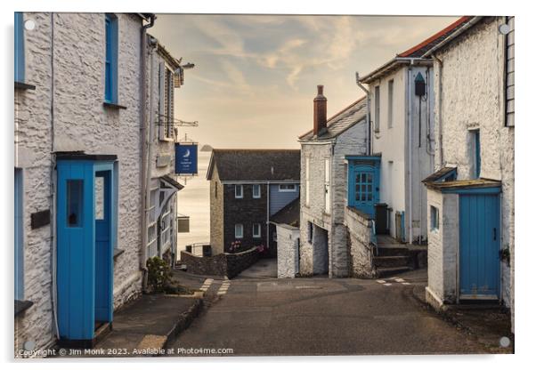  Portscatho View, Cornwall Acrylic by Jim Monk
