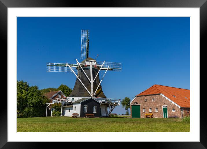 Windmill Groß Holum Framed Mounted Print by Thomas Schaeffer