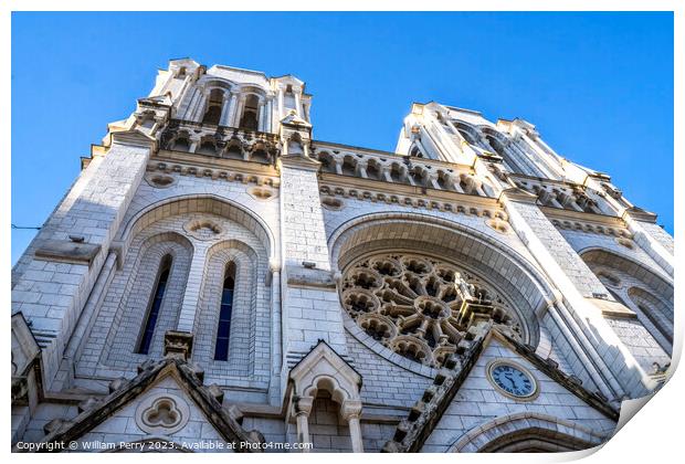 Basilica Notre Dame de Nice Church Nice France Print by William Perry