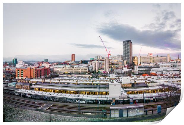 Sheffield Cityscape Print by Apollo Aerial Photography