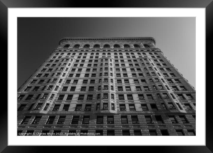 Flat Iron Framed Mounted Print by Charles Bruce