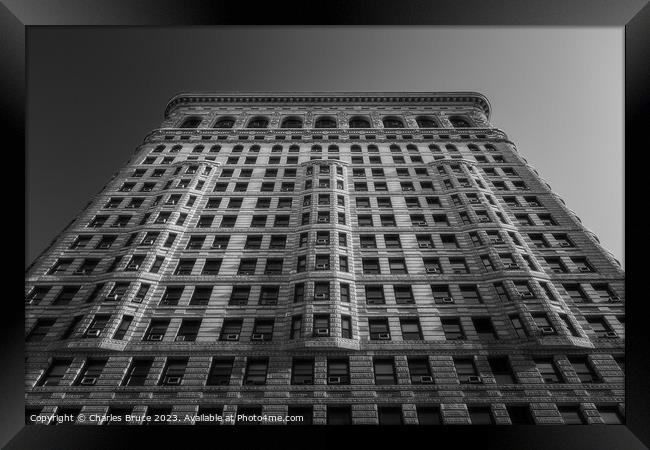 Flat Iron Framed Print by Charles Bruce