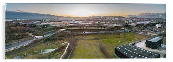 The Tinsley Viaduct Acrylic by Apollo Aerial Photography