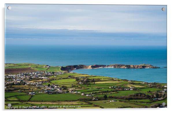 Porth Dinllaen on Llyn Peninsula Coast Acrylic by Pearl Bucknall