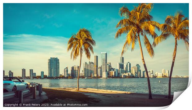 miami, florida Print by Frank Peters