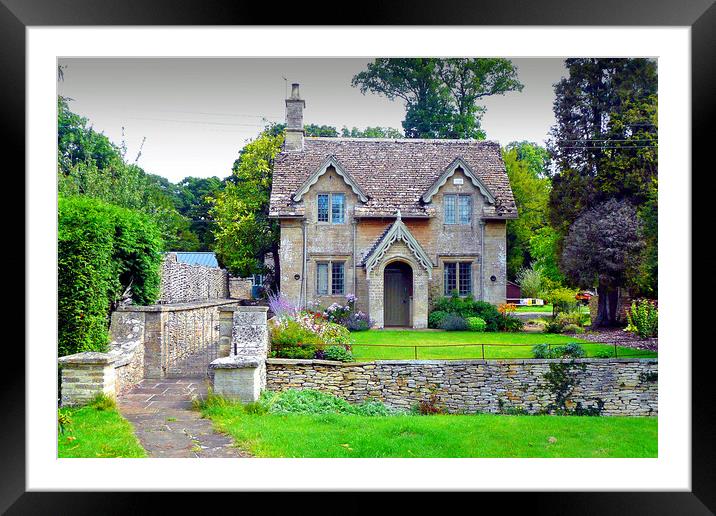 Cotswolds Cottage Westonbirt Arboretum England Framed Mounted Print by Andy Evans Photos