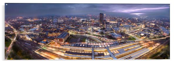 Sheffield Lighting Strike Acrylic by Apollo Aerial Photography