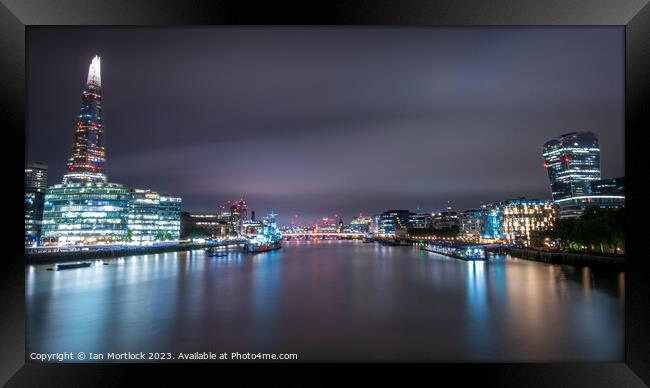 From Tower Bridge to London Bridge Framed Print by Ian Mortlock