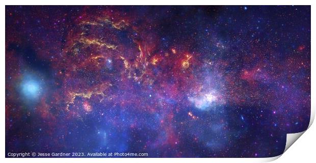 Outer Space Galaxy Stars Universe Cosmic Print by Jesse Gardner