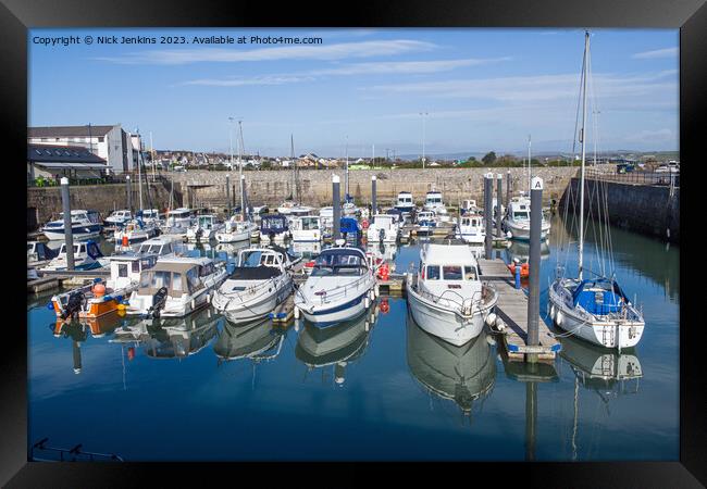 Porthcawl Marina and Harbour South Wales Framed Print by Nick Jenkins