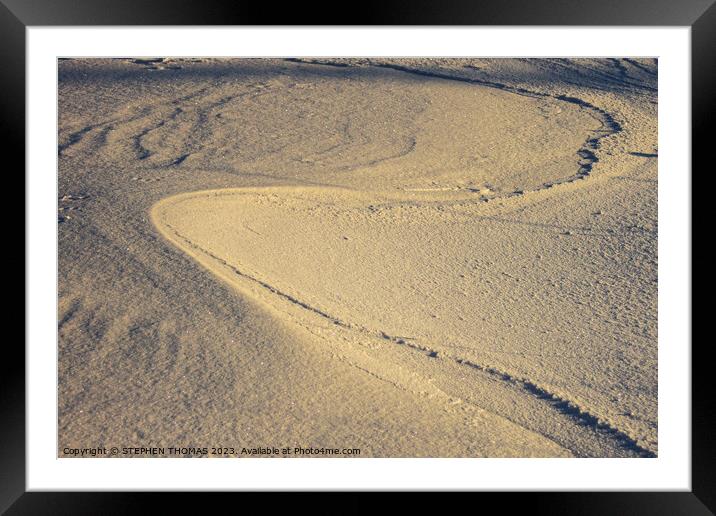2 - Snow Pattern Framed Mounted Print by STEPHEN THOMAS
