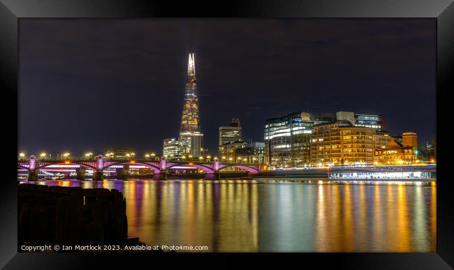 From the foreshore to the city Framed Print by Ian Mortlock