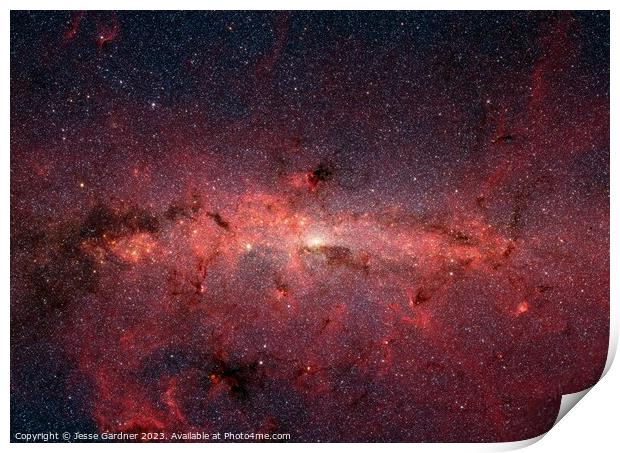Outer Space Galaxy Stars Universe Cosmic Print by Jesse Gardner