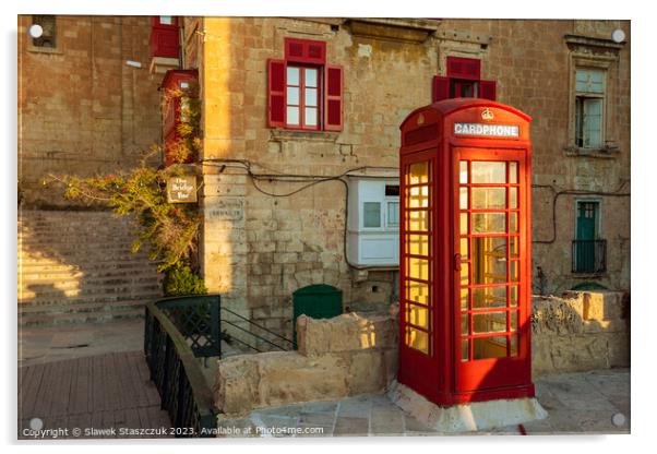 Valletta Phone Acrylic by Slawek Staszczuk