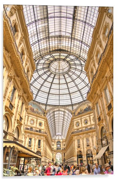 Galleria Vittorio Emanuele interior Acrylic by Rob Hawkins