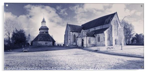  St Mary’s Church at Pembridge Acrylic by Simon Marlow