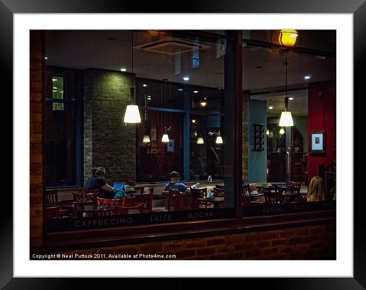 Nighthawks in London Framed Mounted Print by Neal P