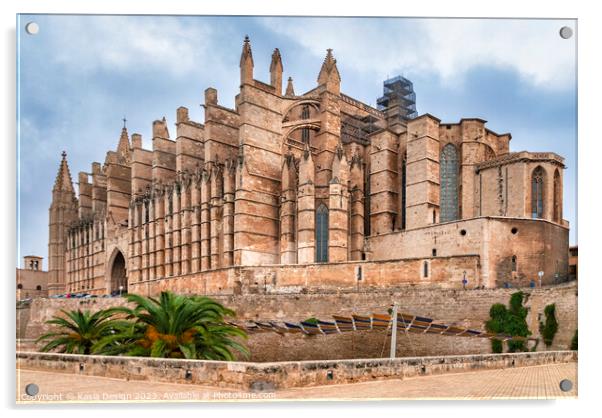 Magnificent Gothic Cathedral of Palma de Majorca Acrylic by Kasia Design