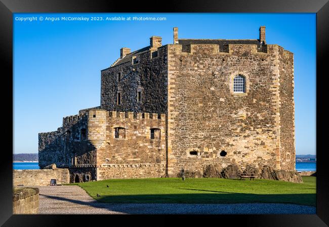Blackness Castle Scotland Framed Print by Angus McComiskey