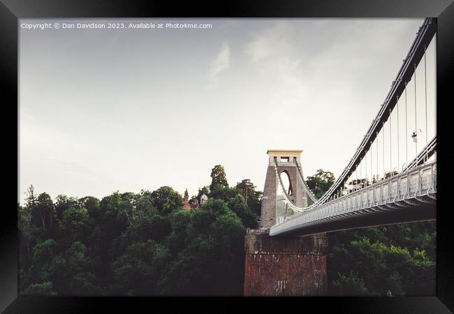 Clifton Bridge Bristol Framed Print by Dan Davidson