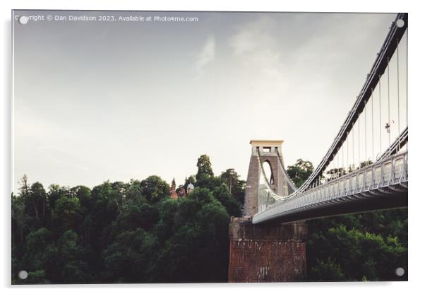 Clifton Bridge Bristol Acrylic by Dan Davidson