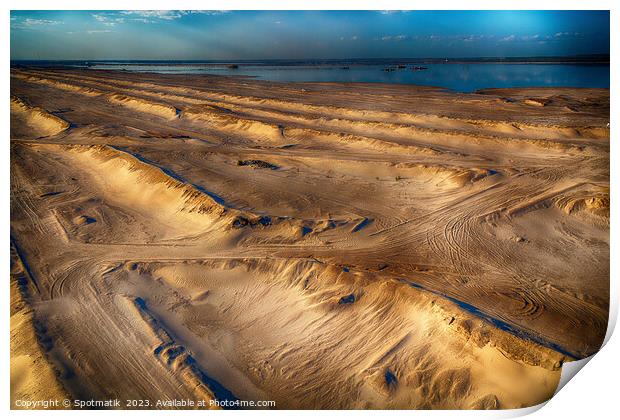 Aerial Ft McMurray surface mining Oilsands Alberta Canada  Print by Spotmatik 