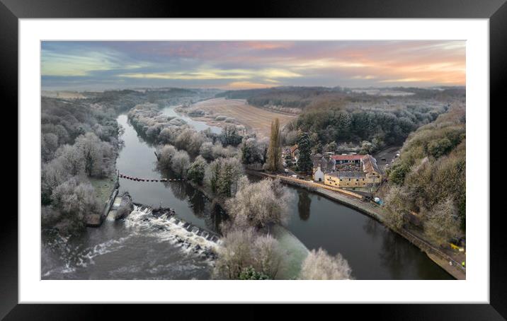 Sprotbrough Sunrise Framed Mounted Print by Apollo Aerial Photography
