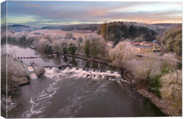 Sprotbrough Sunrise Canvas Print by Apollo Aerial Photography