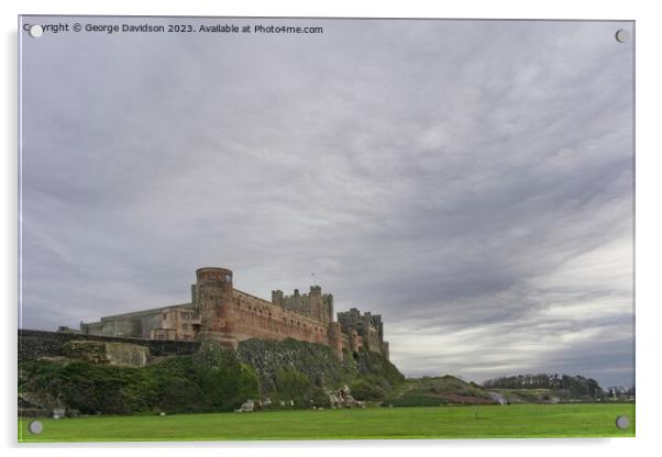 Bamburgh Castle  Acrylic by George Davidson
