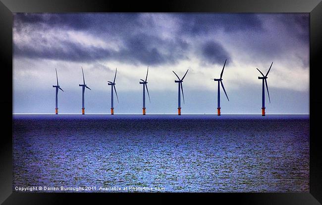 Gunfleet Sands Offshore Wind Farm Framed Print by Darren Burroughs