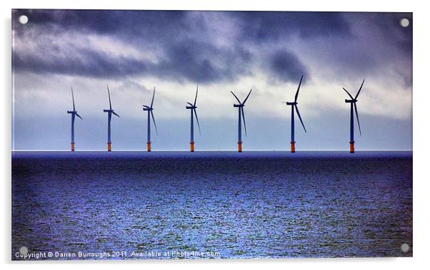Gunfleet Sands Offshore Wind Farm Acrylic by Darren Burroughs
