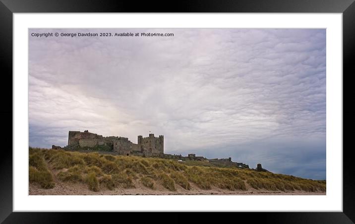 The Castle Over the Beach  Framed Mounted Print by George Davidson