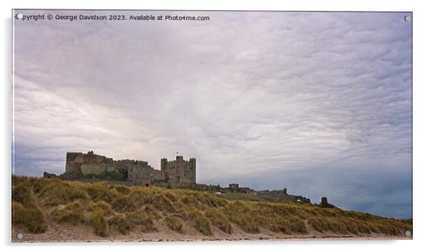 The Castle Over the Beach  Acrylic by George Davidson