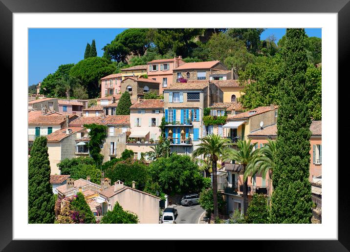 view on Bormes-les-Mimosas Framed Mounted Print by youri Mahieu