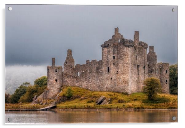 Kilchurn Castle Acrylic by Derek Beattie