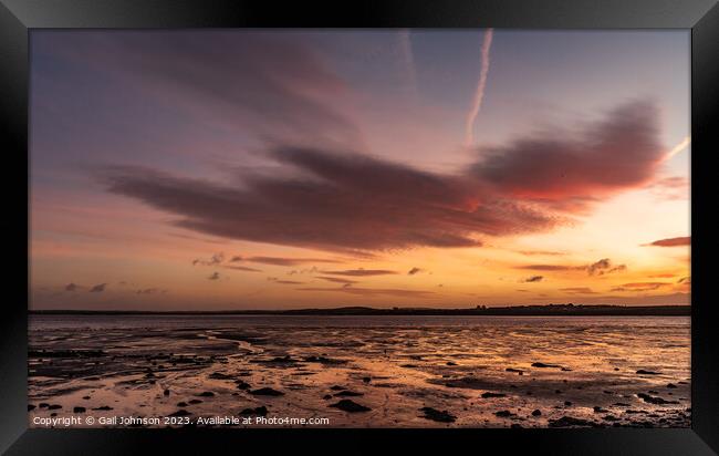 Sunrise at Penrhos Nature Park, Anglesey  Framed Print by Gail Johnson