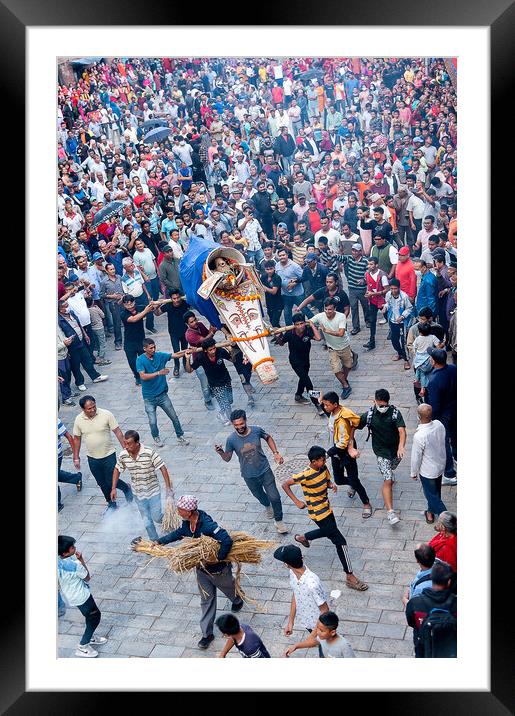 People crowd Framed Mounted Print by Jayaram Prajapati