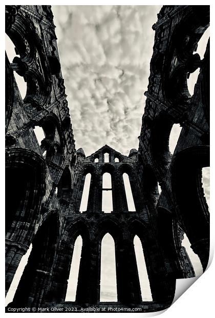 Whitby Abbey Print by Mark Oliver