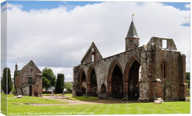 Fortrose Cathedral Scotland Canvas Print by Pearl Bucknall